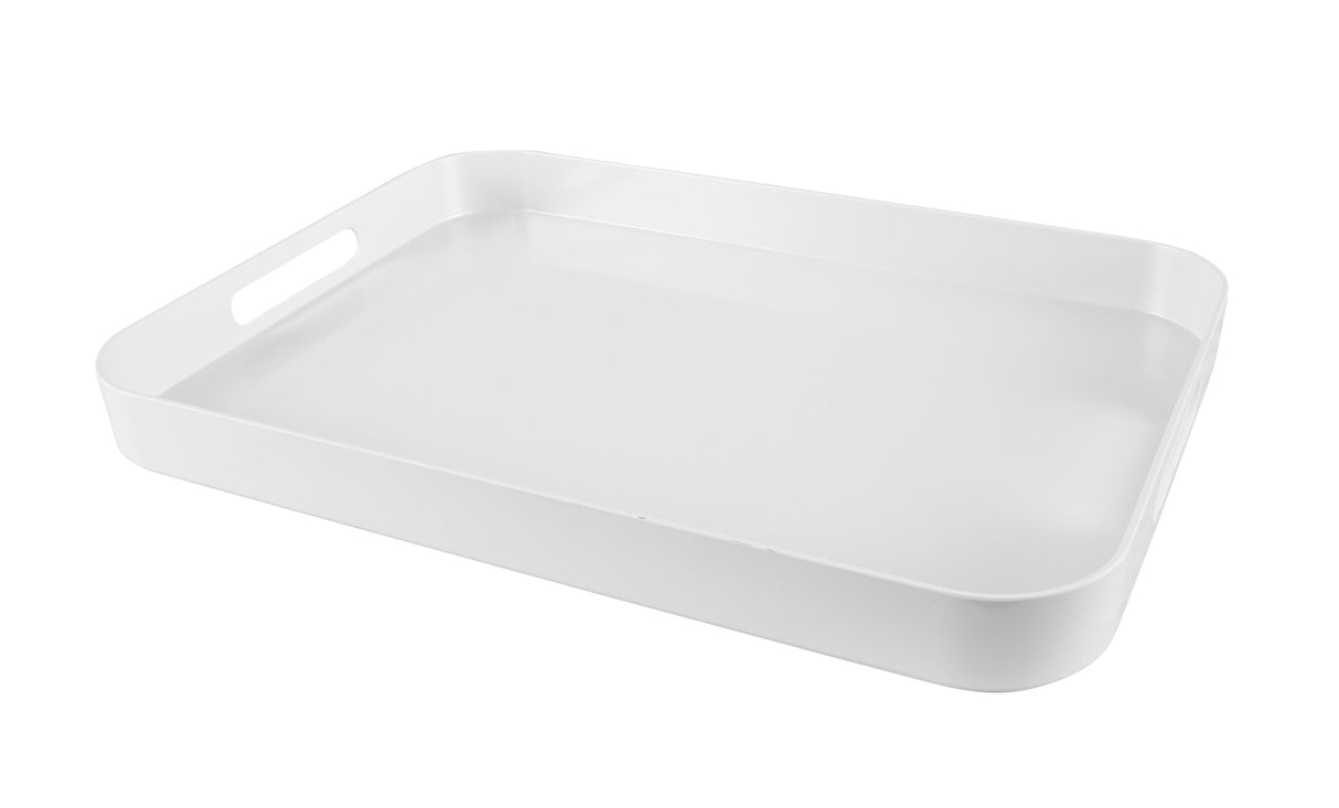 Melamine Rectangular Tray - White