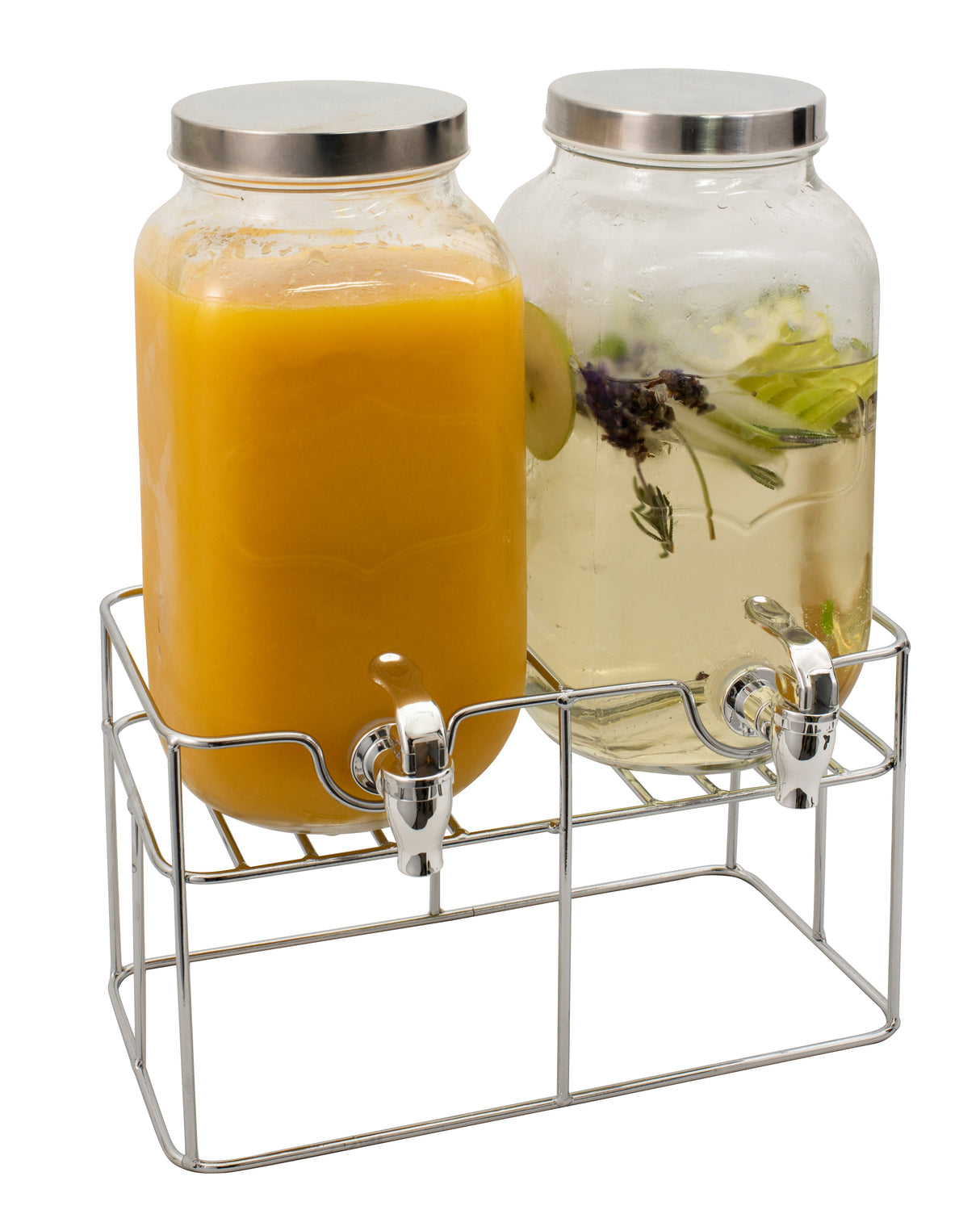 Valencia Double Beverage Dispenser with Stand - 3.5 Litre