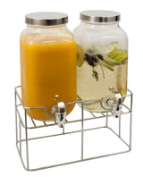 Valencia Double Beverage Dispenser with Stand - 3.5 Litre