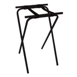 Trenton Folding Restaurant Tray Stand 480x440x770mm (Black / Chrome)