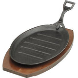 Chef Inox Steak Sizzler W/Hdl Blk Cast Iron 290X180Mm