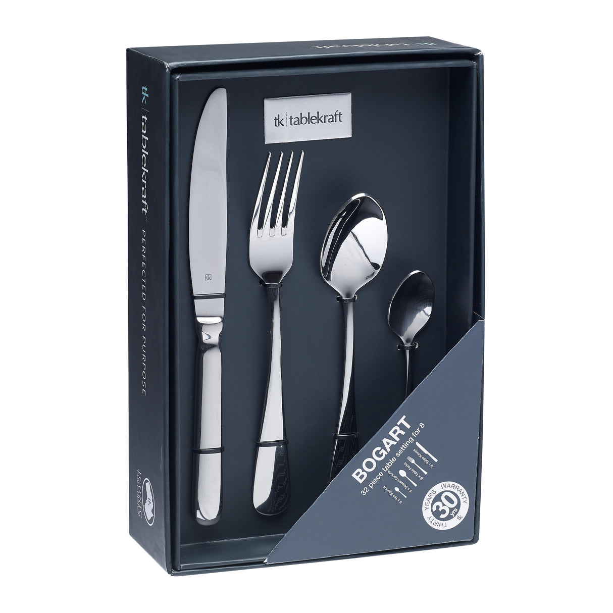 Tablekraft Bogart Cutlery Set 32Pc 18/10 Comp Boxed Solid