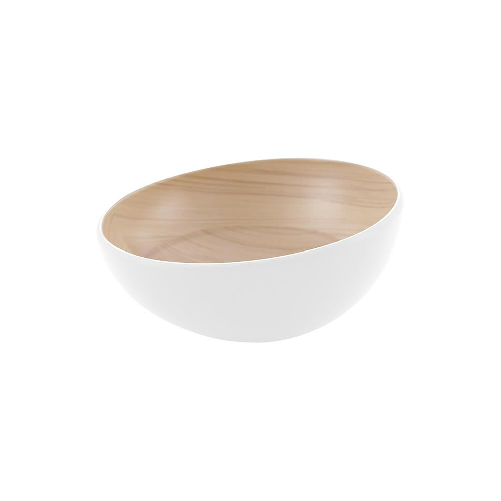 Zicco Melamine Echo Round Bowl Birch (Sold in sets of 4)