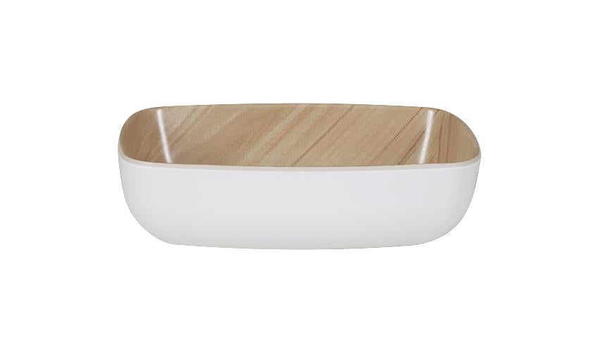 Zicco Melamine Echo White/Birch Gn 1/9 Bowl 176X108X55Mm