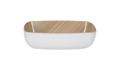 Zicco Melamine Echo White/Birch Gn 1/9 Bowl 176X108X55Mm