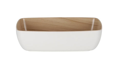 Zicco Melamine Echo White/Birch Bowl Gn 1/4 265X162X75Mm