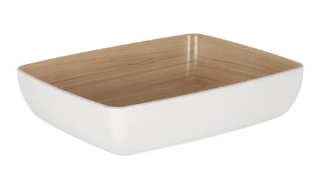 Zicco Melamine Echo White/Birch Bowl Gn 1/2 325X265X75Mm