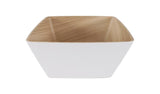 Zicco Melamine Echo Birch Square Bowl 250x250x120mm (Sold in sets of 6)