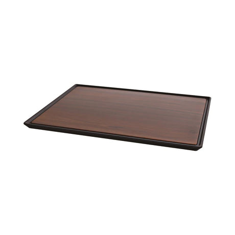 Zicco Melamine Contempo Rect Anti-Slip Tray Dark400X300X15Mm