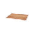 Zicco Melamine Contempo Rect Anti-Slip Tray Oak 350X260X15Mm