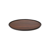 Zicco Melamine Contempo Round Anti-Slip Tray Oak 405x15 (Sold in sets of 5)