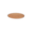 Zicco Melamine Contempo Round Anti-Slip Tray Oak 304X15
