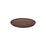 Zicco Melamine Contempo Round Anti-Slip Tray Oak 405x15 (Sold in sets of 5)