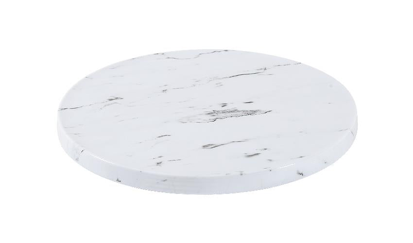 Zicco Melamine Form White Marble Round Board 285x18mm (Sold in sets of 6)