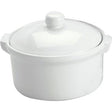 Vitroceram Casserole-Round With Cover 1.0Lt White