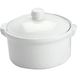 Vitroceram Casserole-Round With Cover 2.0Lt White