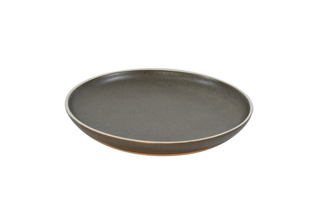 Tablekraft Urban Round Coupe Plate 200x24mm Dark Grey - Sold in sets of 6