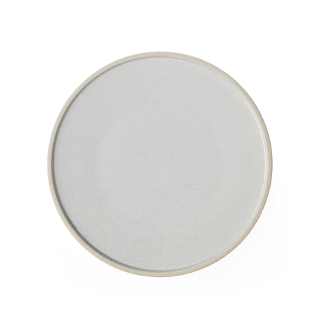 Tablekraft Soho Round Plate 255X10Mm White Pebble
