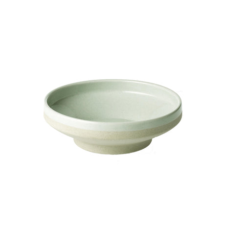 Tablekraft Soho Round Bowl Footed 153X50M Reactive Limestone