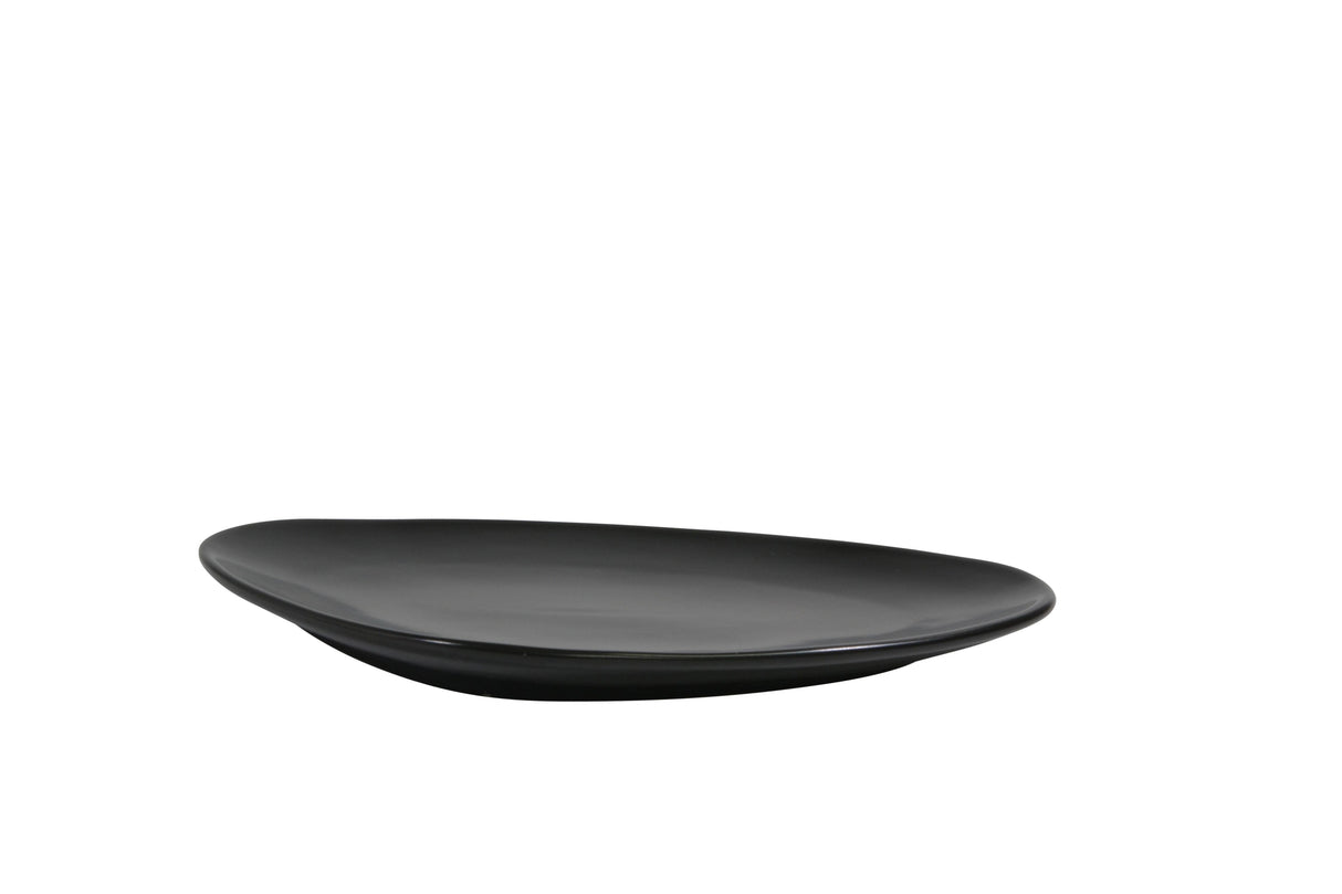 Tablekraft Tk Black Oval Plate Black (Sold in sets of 6)