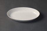 White Album Oval Plate Flared (Sold in sets of 36)