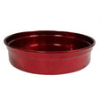 Chef Inox Round Bar Tray Aluminium 240X50Mm Red