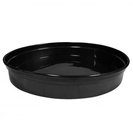 Chef Inox Round Bar Tray Aluminium 330X50Mm Black