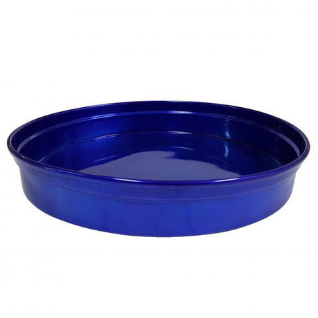 Chef Inox Round Bar Tray Aluminium 330X50Mm Blue