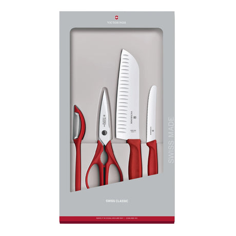 6.7131.4G - 4 Piece Kitchen Set - Red