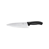 6.8063.20B - Chef's Knife, Fluted Edge/ Extra Wide 20cm - Black