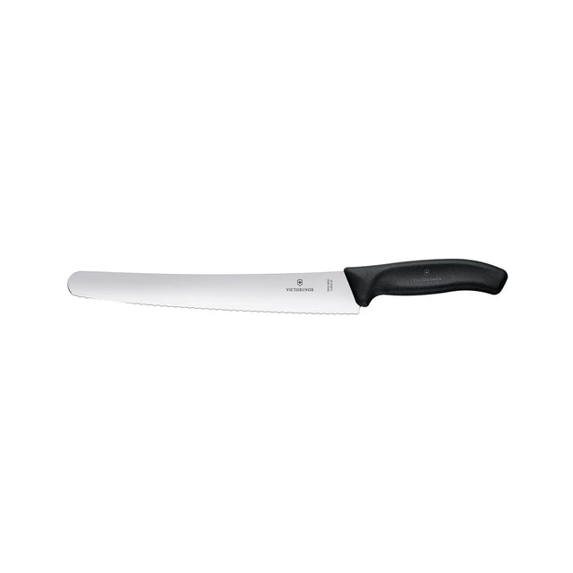 6.8633.26B - Swiss Classic Pastry Knife, Wavy Edge 26cm - Black