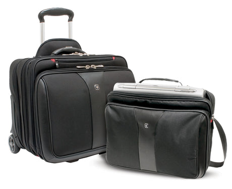 Patriot 2 Piece Wheeled Laptop Case Black - 600662