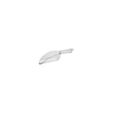 Caterrax Clear Polycarbonate Flat Bottom Ice & Ingredient Scoop (Multi-Size)