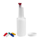 Caterrax Round Plastic Juice Container & Beverage Bottle (Multi-Size) (Set of 12)