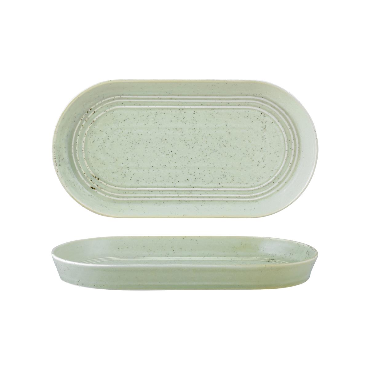 Tablekraft Urban Loft Oval Platter Pistachio (Sold in sets of 4)