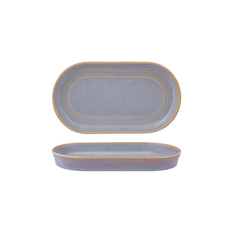 Tablekraft Urban Loft Oval Platter 240X137X27Mm Azure Blue