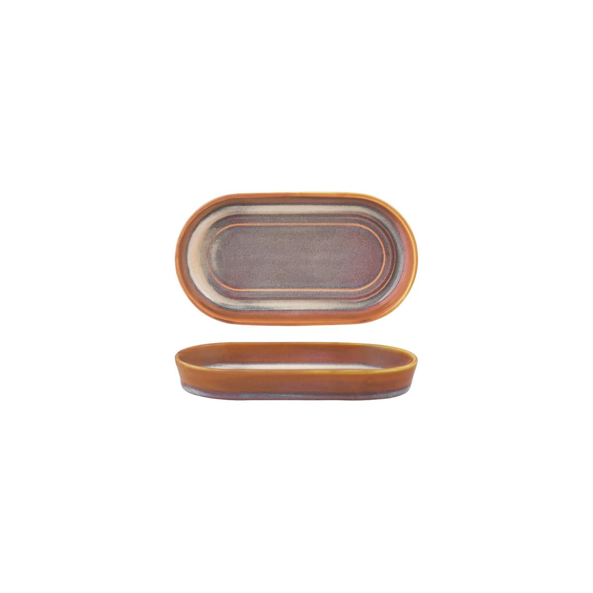Tablekraft Urban Loft Oval Platter Auburn (Sold in sets of 4)