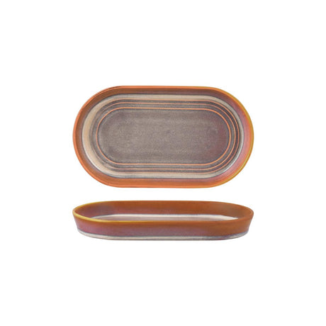 Tablekraft Urban Loft Oval Platter 240X137X27Mm Auburn