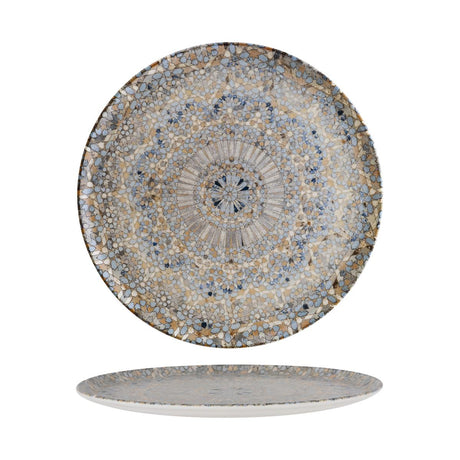 Luca Mosaic Round Flat Platter 320X25Mm (S-Mt-Lucmzgrm32Pz