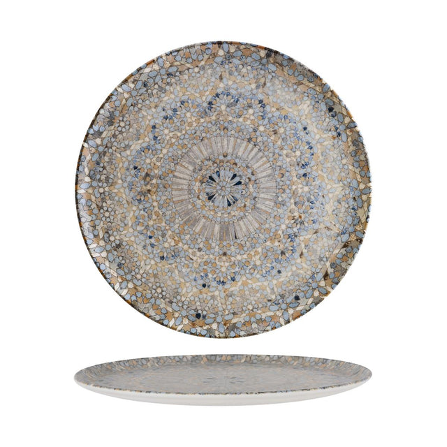 Luca Mosaic Round Flat Platter 320X25Mm (S-Mt-Lucmzgrm32Pz
