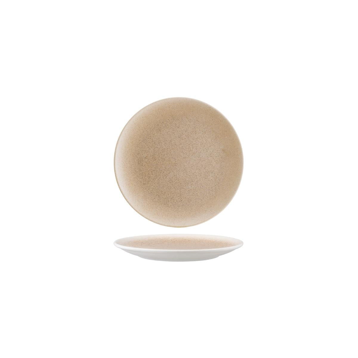 Luca Salmon Round Coupe Plate 210X20Mm (S-Mt-Lucslgrm21Dz)