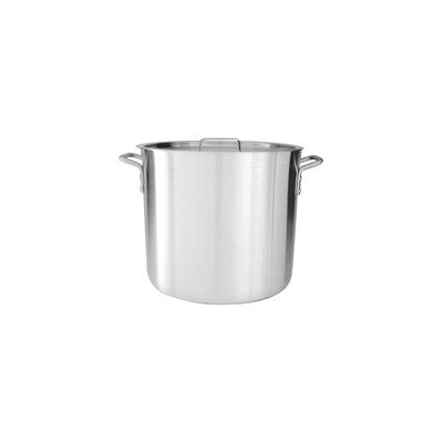 Caterchef Aluminum Stockpots with Lids - Commercial Deep Boiling Pots (8L-140L)