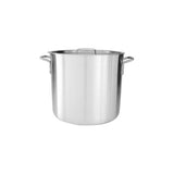 Caterchef Aluminum Stockpots with Lids - Commercial Deep Boiling Pots (8L-140L)