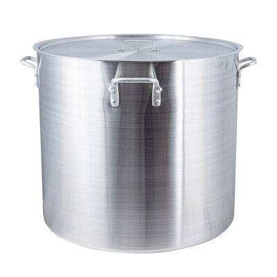 Caterchef Aluminum Stockpots with Lids - Commercial Deep Boiling Pots (8L-140L)