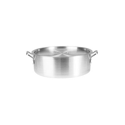 Caterchef Aluminum Brazier Pans with Lids - Commercial Rondeau Pots (14.5L-29L)
