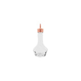 Zanzi Bitters Bottle Glass W/Rose Gold Top 19X37X120Mm 50Ml