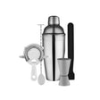 Zanzi Cocktail Set W/3Pc Shaker 5Pc S/S Gift Boxed