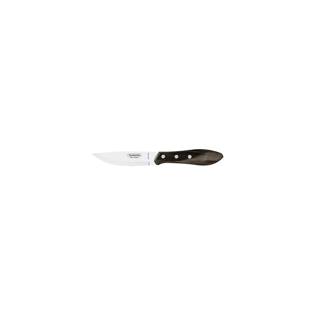 Polywood 5" Jumbo Steak Knife 85-Serrated Wide Brown