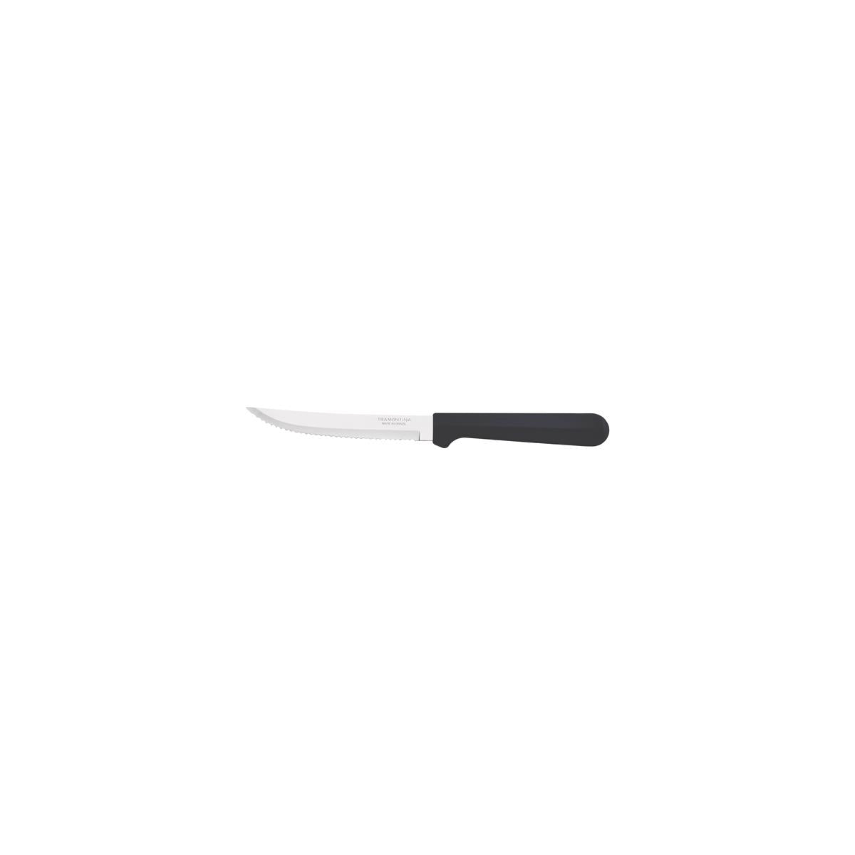 Tramontina Tulum 5" Steak Knife 70-Serrated Narrow Black Pp (Sold in sets of 12)