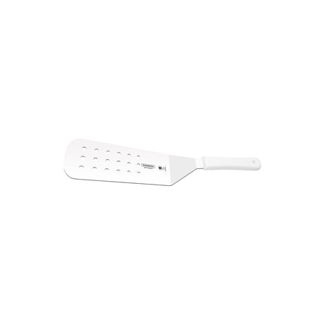 Professional 9X3 Slotted Spatula-Angled Wide White
